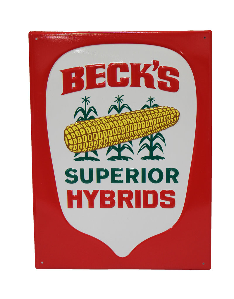 03136 Vintage Red Kernel Metal Sign