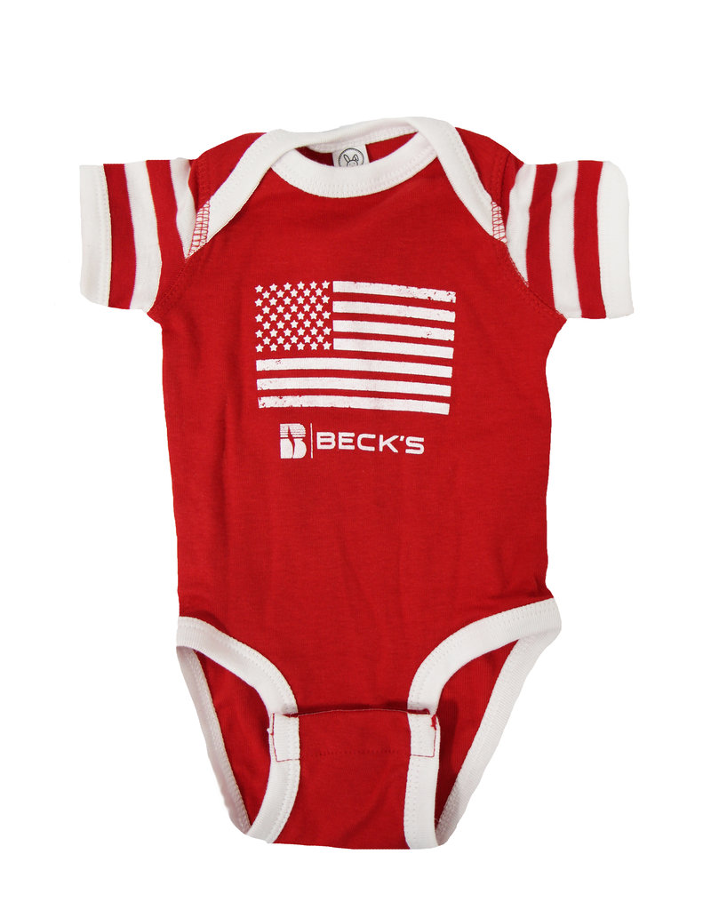 Rabbit Skins Infant Flag Onesie