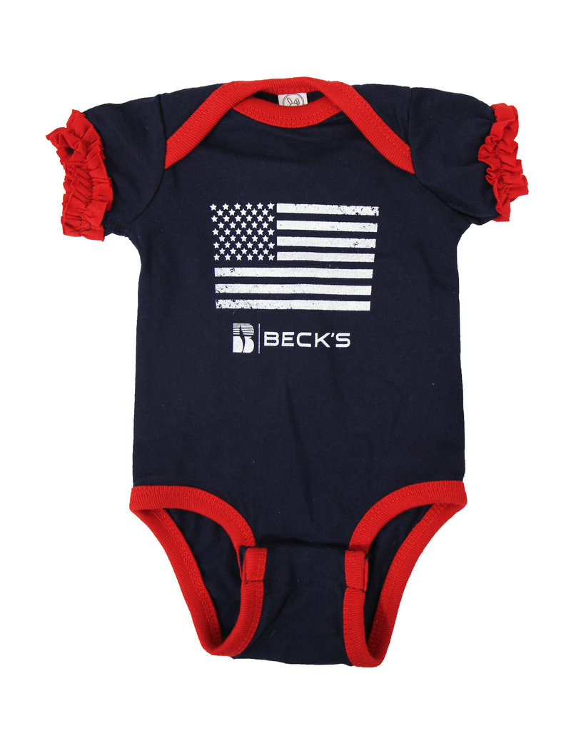Rabbit Skins 03123 Infant Flag Onesie
