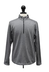 Adidas 02041 Men's Adidas Brushed Terry Heather 1/4 Zip