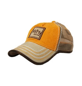03130 Why I Farm Orange/Khaki Hat