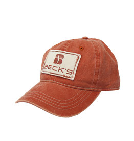 Fresh Concepts 03212 Rust/Cream Frayed Patch Twill Hat