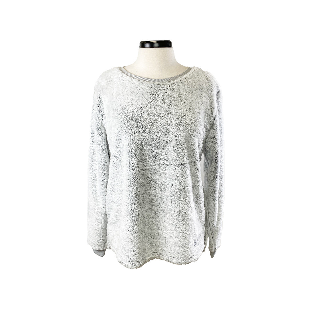 fuzzy fleece pullover