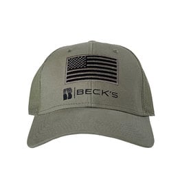 Gray Contrast Stitch Vintage Hat - Beck's Country Store