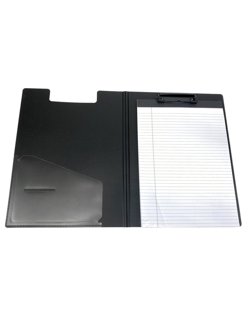 Norwood 03359 Clipboard Folder with Notepad Black