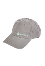 03406 Women's Gray Unstructured Twill Hat