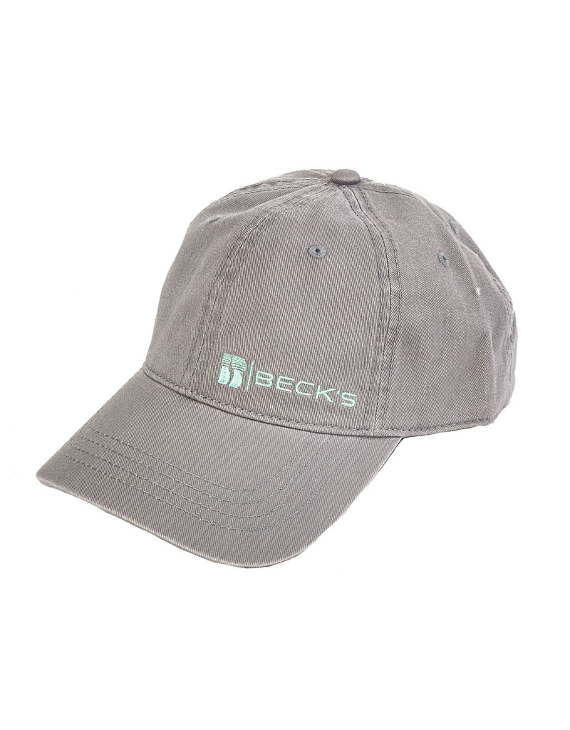 03406 Women's Gray Unstructured Twill Hat