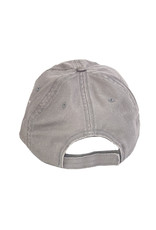 03406 Women's Gray Unstructured Twill Hat