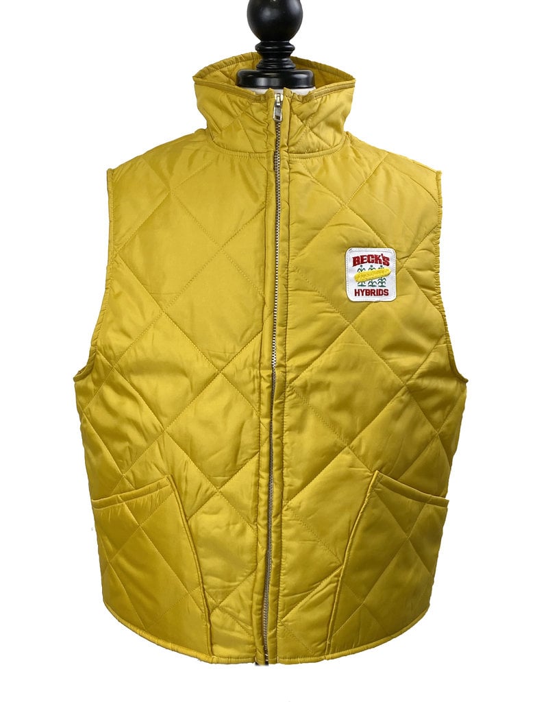 CUSTOM 01647 Heritage Collection Mens Gold Quilted Vest
