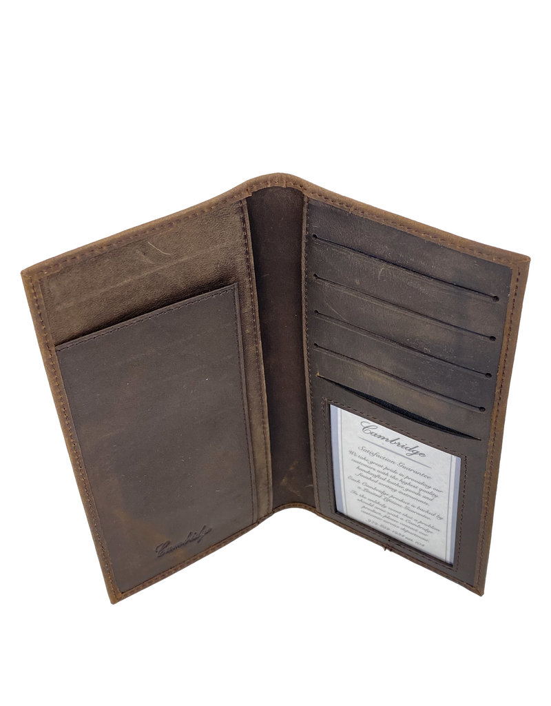 Cambridge Leather Checkbook Cover