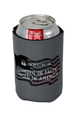 Full Color Best Coolie 03626 USA Made Flag Koozie w/ Founded in Faith