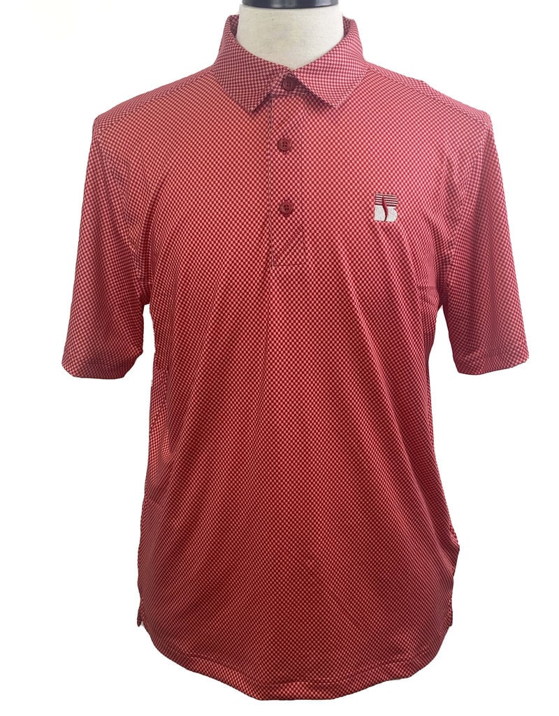 Men's Cutter & Buck Cardinal Boston Red Sox Big & Tall Pike Banner Print  Polo