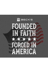 03704 Founded in Faith Stickers