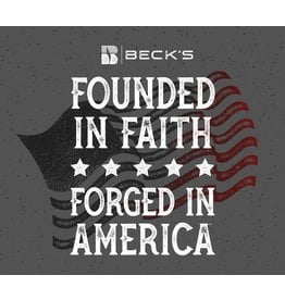 03704 Founded in Faith Stickers