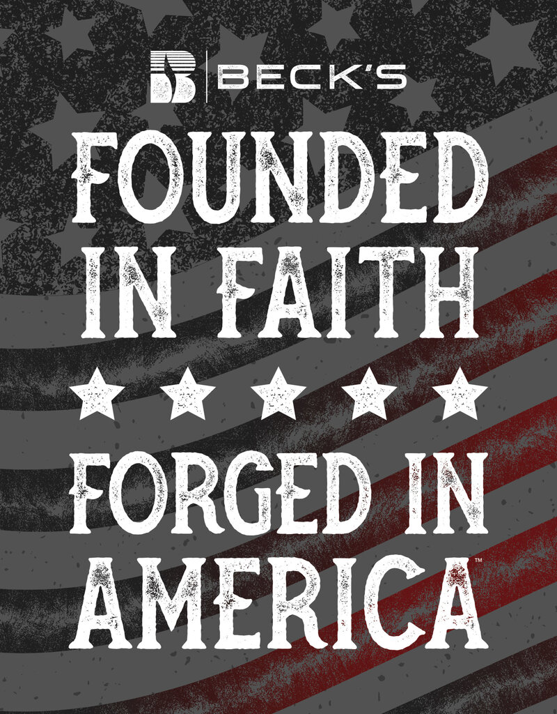 03704 Founded in Faith Stickers - Beck's Country Store
