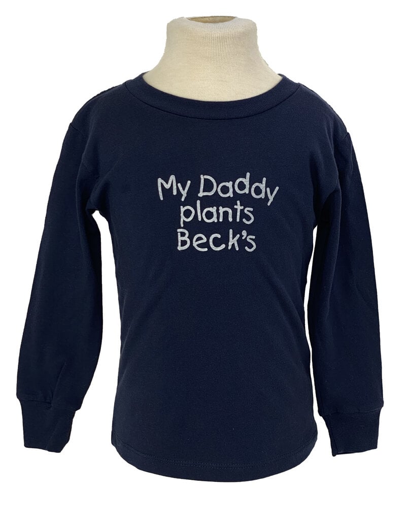 Bella + Canvas 03752 My Daddy Plants Becks Toddler L/S