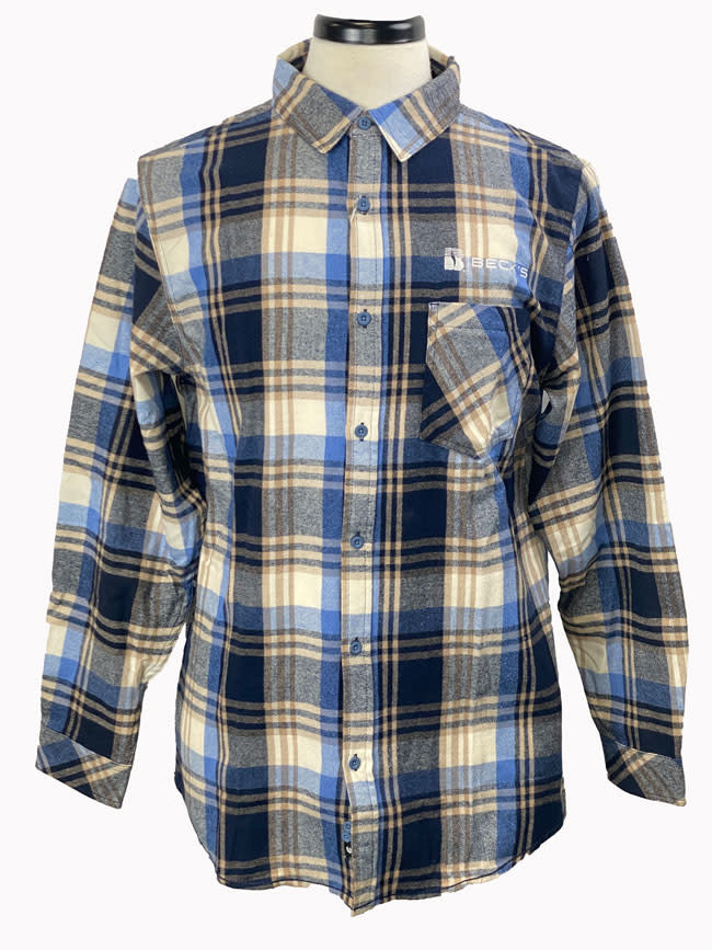 03763 Burnside Open Pocket Flannel L/S Shirt - Beck's