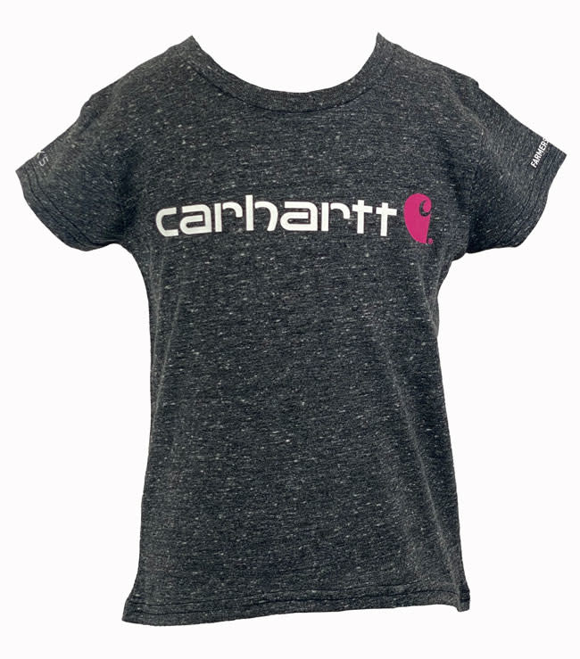 Carhartt Toddler Girls CG9812 Horse Stripe T-Shirt and Print