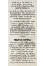 01607 Barn Door Collector Series Knife