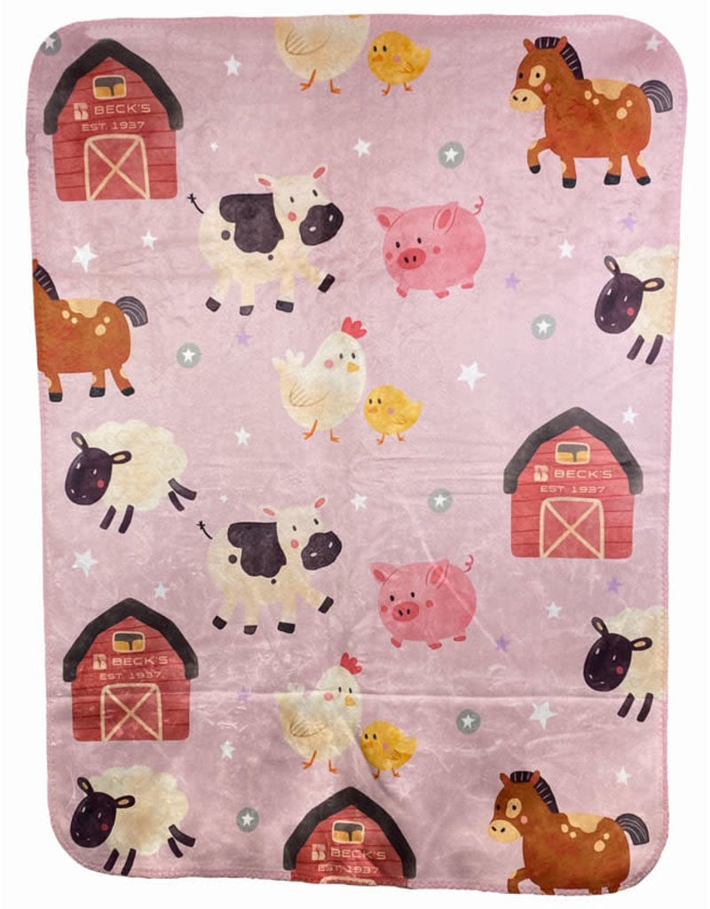 Terry Town 03840 Farm Baby Blanket