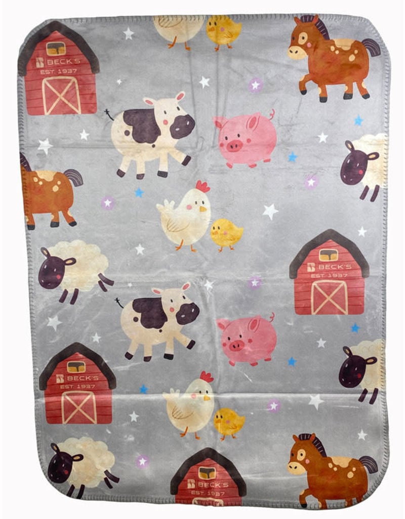 Terry Town 03840 Farm Baby Blanket