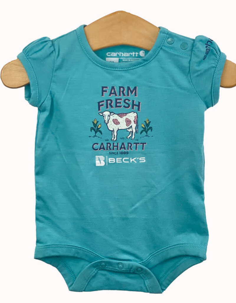Carhartt Short Sleeve Farming Infant Bodysuit Onesie - Heather