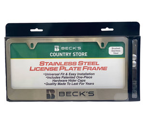 My Frame Shop SS6001 Stainless Steel License Plate Frame – Mercedes-Benz Logo, Chrome Finish, Rear Placement