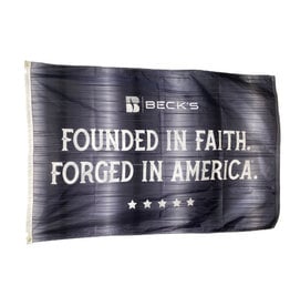 03930 Founded In Faith Double Sided Flag