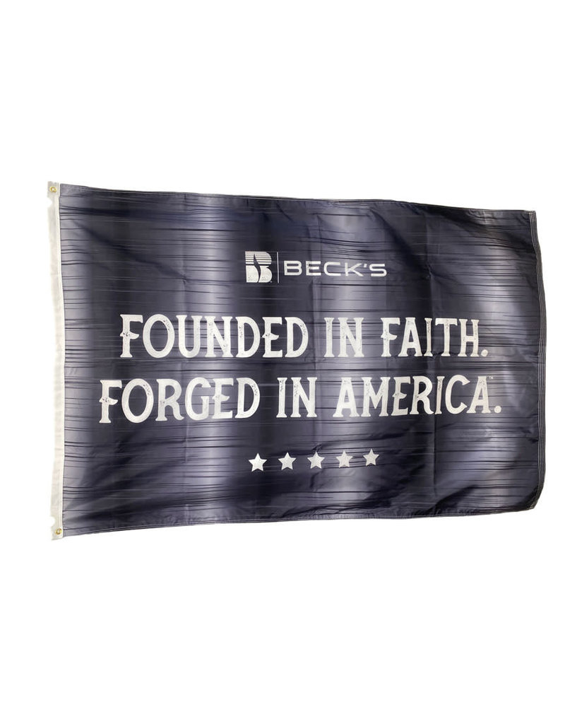 03930 Founded In Faith Double Sided Flag