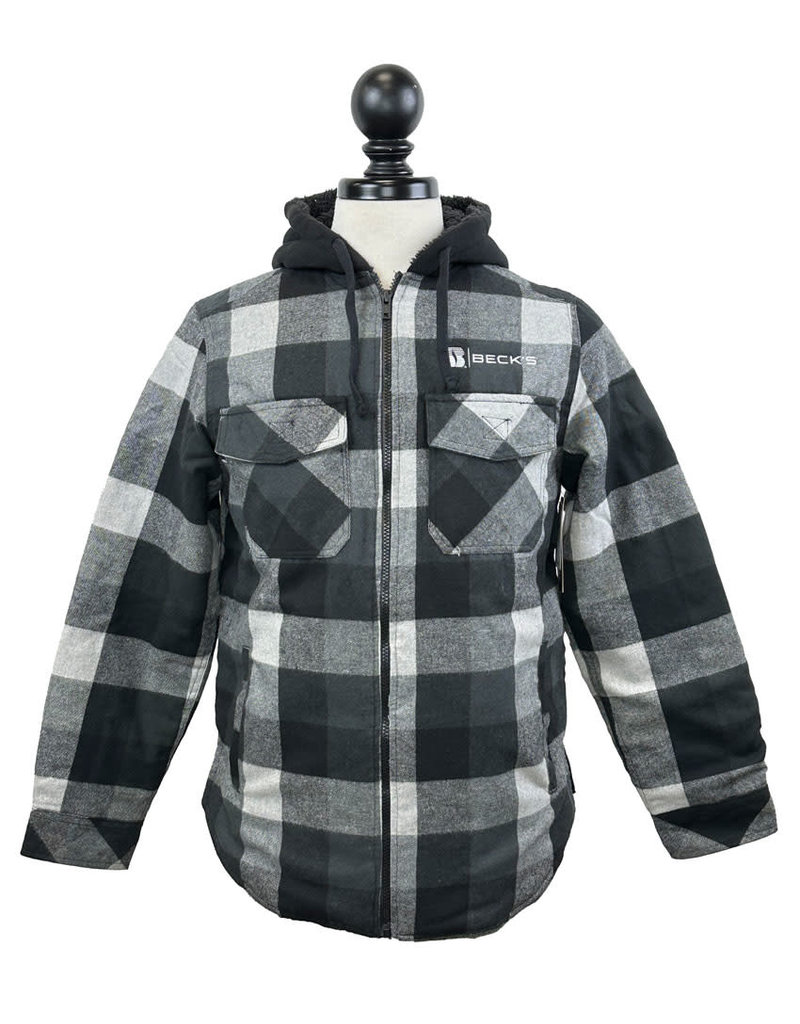 Burnside 03975 Burnside Quilted Flannel Hooded Jacket