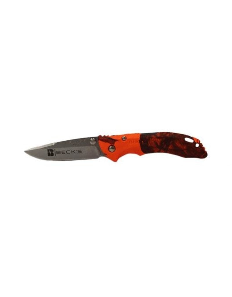 Buck 02050 Buck Bantam Mossy Oak Knife Orange Handle Camo 3 3/4”