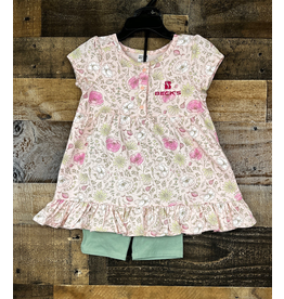 Carhartt 04096 Carhartt Toddler Floral Dress w/Biker Short Set