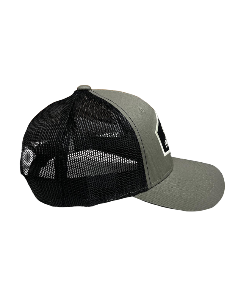 Outdoor Cap Co. 04033  Olive & Black Hexagon Patch Stacked Logo