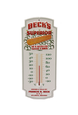 N/A Vintage Logo Metal Thermometer