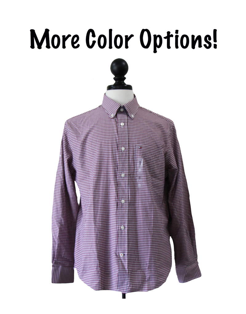 Tommy Hilfiger 03069 Hilfiger 100's Gingham L/S Button Down