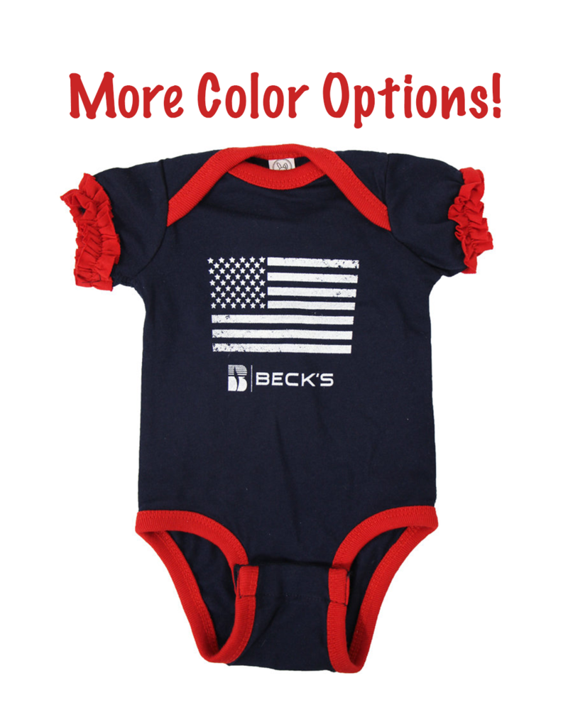 Rabbit Skins 03123 Infant Flag Onesie