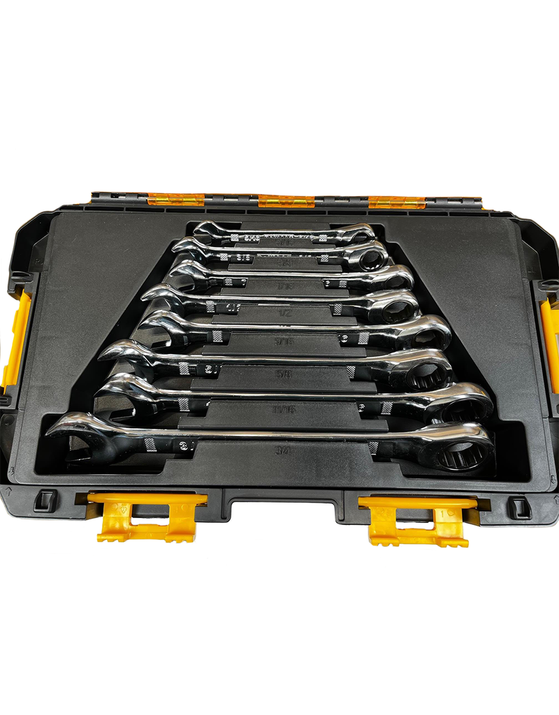 Dewalt 04130 Dewalt 8 Piece Ratcheting Wrench Set w/ Case