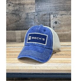 04123 Denim Patch Mesh Hat