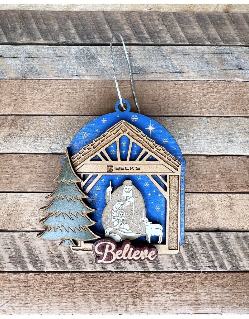 03615 USA Made Wood Ornament