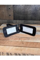 N/A 01777 Black Leather Luggage Tag
