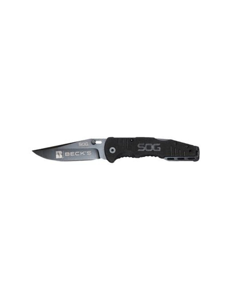 SOG 01859 SOG Salute-Mini Knife with Oxide Black Blade