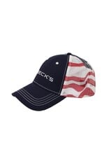 N/A 02429 Navy American Flag Mesh Hat