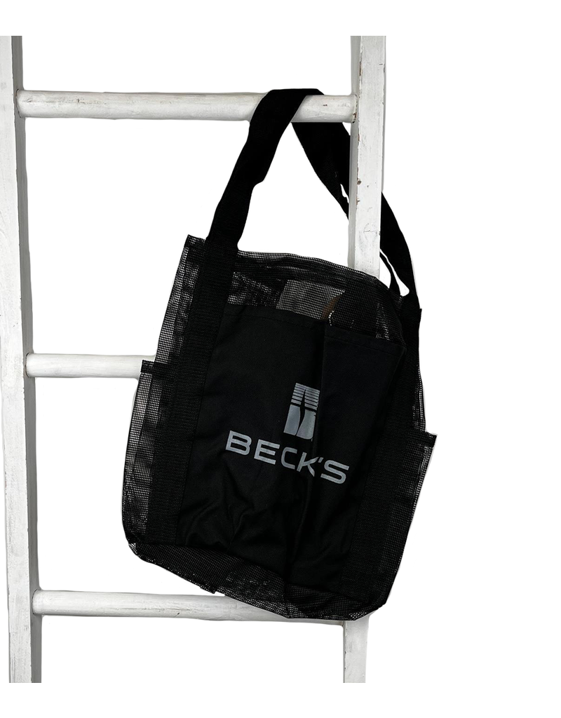 04052 Black Mesh Beach Bag
