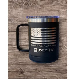 Polar Camel 04352 Polar Camel Travel Mug Founded in Faith/Flag