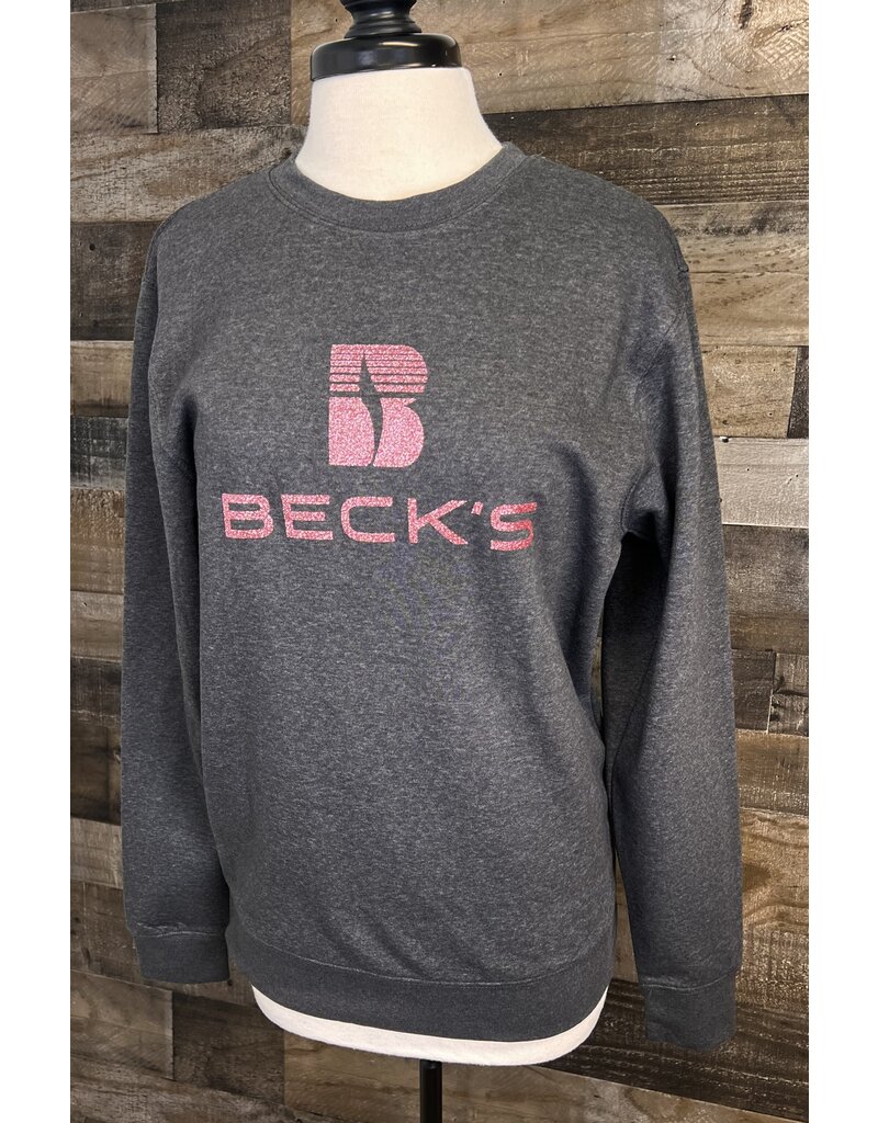 04359 District Crewneck w/ Glitter Logo Beck's Country Store