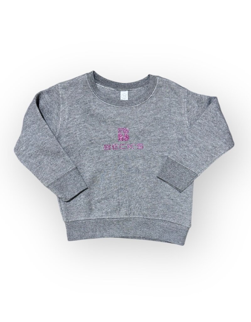Rabbit Skins 04416 Toddler Crewneck w/ Glitter Logo