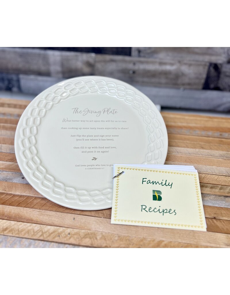 04737 Giving Plate + Recipe Book Bundle