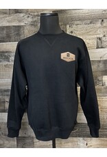 white Bear 04869 White Bear Crewneck w/ Leather Patch