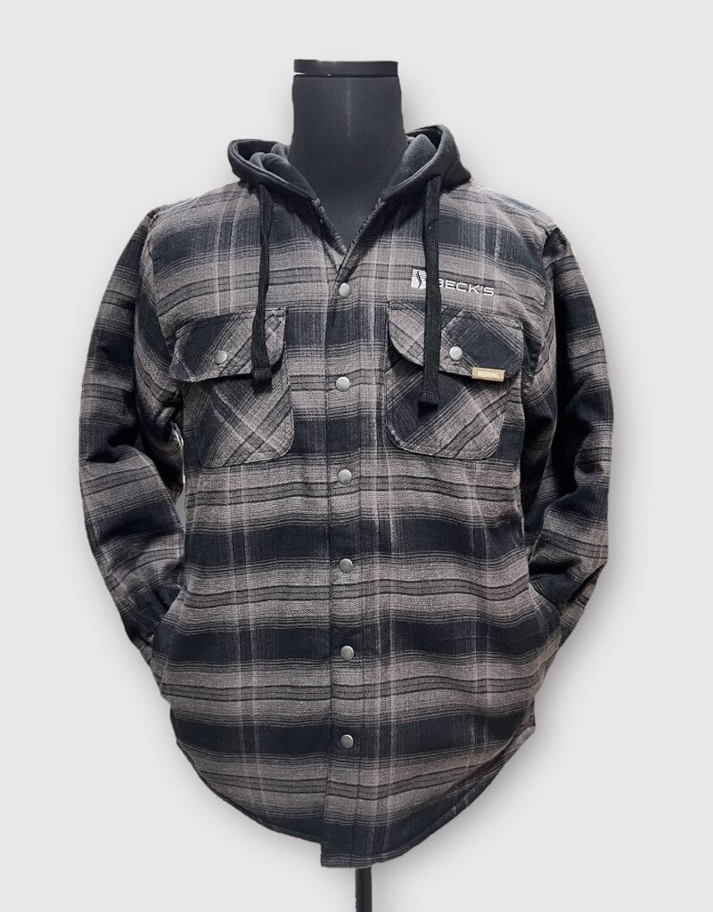 04883 Berne Heartland Flannel Hood Jacket