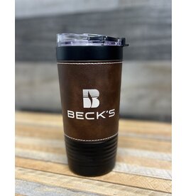 Polar Camel 04813  Leather Wrap Tumbler Stacked